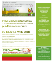 EXPO MAISON RÉNOVATION BLAINVILLE Avril 2018